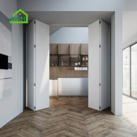 Porte coulissante en chêne massif, style américain, design simple, plusieurs portes, porte pliante en bois, porte de chambre en bois massif
