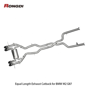 Échappement Catback à longueur égale pour BMW M2 G87 S58 3.0T 2021-2024 en acier inoxydable 304 avec silencieux Valvetronic - Product Image 6