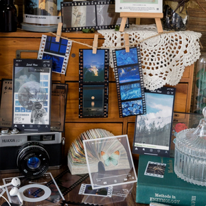 ZY0891A Musée Série Pet Autocollant Sac Rétro Film Main Tente Bricolage Matériel Décoratif Autocollants 6 Modèles - Product Image 1