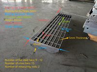 Escalier en acier galvanisé à chaud moderne sur mesure |   Plateforme d'évacuation d'incendie extérieure et accès industriel avec composants en fer