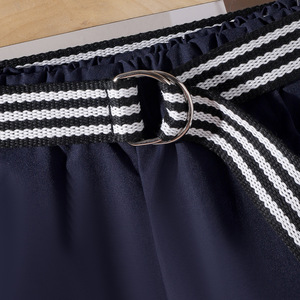 Conjunto de 3 Piezas de Moda para Niñas, Primavera, Camisa a Rayas Azul y Blanca con Capa y Pantalones Anchos, Ropa Infantil de Boutique - Product Image 5