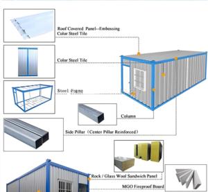 <span class=keywords><strong>Maison</strong></span> conteneur à assemblage rapide, 17 pièces dans un seul conteneur, structure en acier préfabriquée, prix attractif pour la revente - Product Image 3