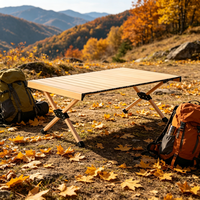 Table de camping pliable moderne et compacte en aluminium ultraléger pour l'extérieur – Mobilier d'extérieur
