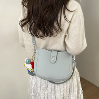 Sac Seau en PU Haut de Gamme à Motif Litchi avec Deux Fermetures Éclair, Tendance Urbaine Femme 2026, Nouvelle Mode, Vente Chaude, Sac à Bandoulière Luxe Léger