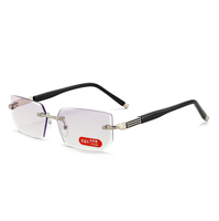 Zemen — lunettes de lecture sans bords pour hommes, verres de bonne qualité, anti-lumière bleue, de luxe, à la mode, en stock, vente en gros