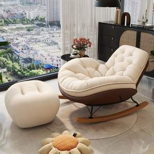 Fauteuil inclinable moderne en tissu pour balcon, idéal pour chambre et salon – Meuble de maison très prisé - Product Image 1