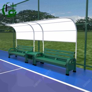 Banco <span class=keywords><strong>de</strong></span> aluminio para <span class=keywords><strong>cancha</strong></span> <span class=keywords><strong>de</strong></span> tenis con toldo, asientos con protección para exteriores para canchas deportivas - Product Image 1