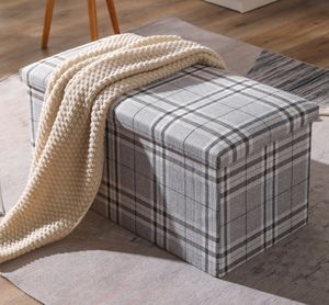 NUEVO Taburete de Almacenamiento con Asiento, Elegante Banco Otomano con Caja de Almacenamiento y Tapa - Product Image 4