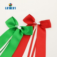 Ruban décoratif de Noël en gros avec longues nœuds pour emballage cadeau et décoration de fête de Noël