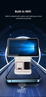 Android Win-dows POS System 15,6 pulgadas capacitiva todo en una pantalla táctil POS máquina caja registradora POS Terminal con impresora