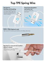 Récepteur audio sans fil USB RT08, vente en gros d'usine, prise jack 3,5 mm, adaptateur Bluetooth pour voiture