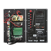 Carte mère d'amplificateur audio 50W DC12V avec réception audio sans fil, affichage numérique LED, radio FM, USB, TF, AUX, pour haut-parleur karaoké