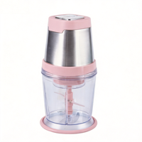 Mini hachoir à viande électrique domestique, moteur en cuivre pur, lames en acier inoxydable, petite capacité, appareil de cuisine pour usage personnel