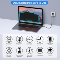Batterie de remplacement pour ordinateur portable A1466 pour MacBook Air 13 A1466 (mi 2012/2013, début 2014/2015/2017) A1369 (fin 2010/mi 2011)