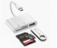 Tarjeta de lectura USB 3 en 1 OTG2.0 Tarjeta de lectura de tarjeta SD TF