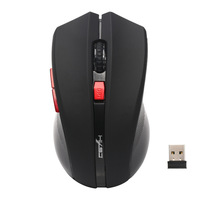 Mouse Gaming Nirkabel 2.4GHz USB Tangan Kanan Ergonomis 3D 2400DPI Akselerasi 20G untuk PC Laptop Mouse Optik