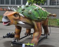 Modèle de dinosaure animatronique grandeur nature, réaliste, Ankylosaurus RC, dinosaures en caoutchouc faits à la main, à vendre