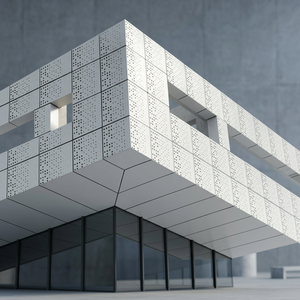 Panneau perforé en aluminium anodisé, design industriel pour murs-rideaux extérieurs, anti-corrosion - Product Image 1