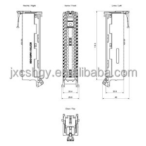 6ES7592-1AM00-0XB0 SIMATIC Sistema de Automatización Industrial Controlador avanzado PLC S7-1500 Módulo de E/S Conector frontal - Product Image 2