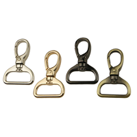 Prix d'usine Mousqueton à griffe de homard pivotant en alliage de zinc métallique, porte-clés, attaches pour cordons et mousquetons à clip pour sacs et ceintures