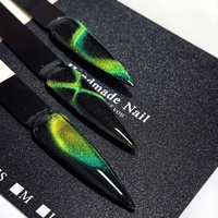 Vernis à ongles gel effet œil de chat changeant de couleur, pigments magnétiques pour ongles, poudre de vernis à ongles effet chrome magnétique