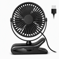 Ventilateur à pince USB, mini ventilateur de bureau portable, silencieux, haute vitesse, ventilateur électrique de refroidissement pour bureau, maison, dortoir, lit