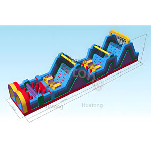 Parcours d'obstacles gonflable coloré pour jeux <span class=keywords><strong>de</strong></span> défis <span class=keywords><strong>de</strong></span> grande taille, <span class=keywords><strong>location</strong></span> <span class=keywords><strong>de</strong></span> jeux <span class=keywords><strong>de</strong></span> fête unisexe commerciaux - Product Image 3