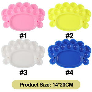<span class=keywords><strong>Palette</strong></span> de peinture pour enfants, couleur personnalisée, livraison rapide, multicolore, en forme de patte, Paleta De Pintura pour fournitures artistiques - Product Image 3