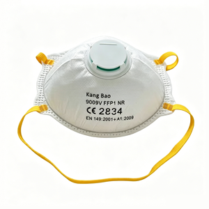 Mascarilla Antipolvo <span class=keywords><strong>FFP2</strong></span> con Válvula, Forma de Copa, Desechable, 4 Capas, Protección Contra la Contaminación, para Fábrica, al <span class=keywords><strong>Mejor</strong></span> <span class=keywords><strong>Precio</strong></span> - Product Image 1