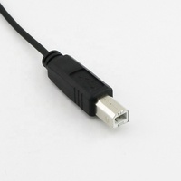 Câble d'imprimante USB 2.0 mâle à angle droit, type B mâle, enroulé, 3A, charge rapide, tressé, conducteur en cuivre pur pour ordinateur/scanner