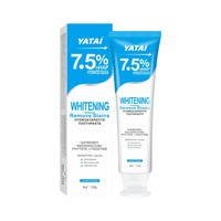 OEM ODM Dentifrice blanchissant à 7,5 % d'hydroxyapatite nano, élimination efficace des taches, haleine fraîche, réparation des dents, pâte dentifrice