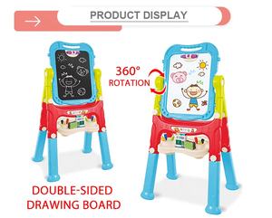 Doppelseitige Magnetische ABS-Kunststoff Verstellbare Staffelei Zeichenbrett Malzubehör Buntes Zeichenspielzeug-Set - Product Image 3