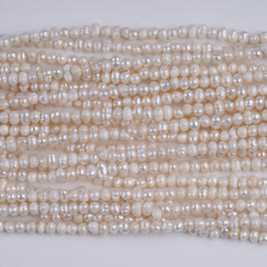 Perlas Sueltas de Agua Dulce Naturales de Zhuji, 3-3.5mm, Blancas, Pequeñas, Semiterminadas, Perlas Rosadas para Hacer Pulseras y Collares - Product Image 4