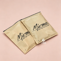 Sacs d'emballage en papier kraft à trois soudures latérales, impression en héliogravure, matériaux recyclés |   Sacs réutilisables à fermeture éclair pour vêtements et chaussures