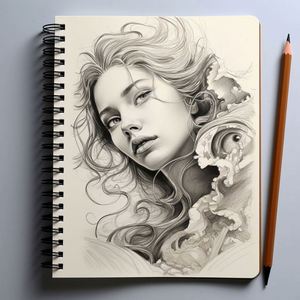 Custom Artistic Personal Organization A5 Pencil Promotion <b>Notebook</b> Durable <b>Spiral</b> <b>Bound</b> PU Leather Sketchbook Pages Paper - Product Image 3