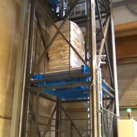 Élévateur vertical à palettes personnalisé, convoyeurs verticaux automatiques à mouvement alternatif