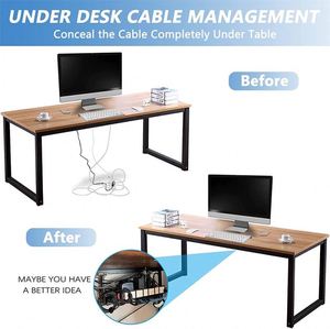 No Drill Under Desk Cable Management Tray ,Under Desk Cable Organizer . Desk Cable Tray for Office and Home - Product Image 3