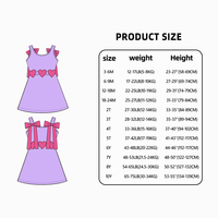 Robes d'été sans manches pour filles, motif cœur et nœud, style princesse, pour enfants, fabrication en gros OEM