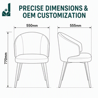 Chaise de bureau de luxe en lin, chaise d'appoint pour réception avec 4 pieds, pour bureau, hall d'hôtel, mobilier moderne