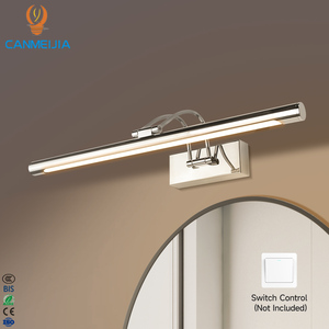 Luminaire Mural LED pour <span class=keywords><strong>Miroir</strong></span> 15W 50CM, Éclairage <span class=keywords><strong>de</strong></span> Maquillage et <span class=keywords><strong>de</strong></span> <span class=keywords><strong>Salle</strong></span> <span class=keywords><strong>de</strong></span> <span class=keywords><strong>Bain</strong></span>, Couleur Chrome, Lumière Frontale pour <span class=keywords><strong>Miroir</strong></span> LED / Lumière <span class=keywords><strong>de</strong></span> Coiffeuse / Lumière <span class=keywords><strong>de</strong></span> Maquillage - Product Image 1