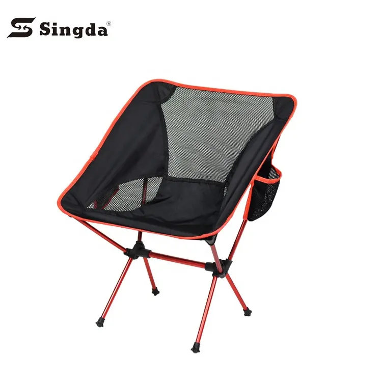 Singda cadeira de praia portátil dobrável, leve, moldura de alumínio 7075, para camping, pesca e acampamento