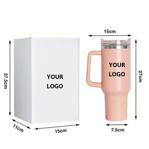 Mug de voyage isotherme en acier inoxydable 40 oz avec poignée, anti-fuite, modèle 2024, populaire et très vendu - Product Image 2
