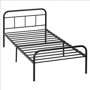 Простая и прочная металлическая односпальная кровать мебель для спальни двуспальная кровать twin bed