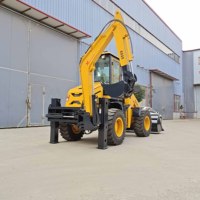 LIVRAISON GRATUITE Chine 4x4 Mini-chargeuse-pelleteuse 2,5 tonnes à vendre avec pelle à neige Tractopelle