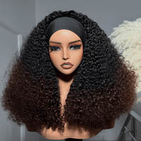 Perruque bandeau sans colle en cheveux humains bouclés SDD, prête à porter, sans lacet, pour femmes noires – Vente en gros