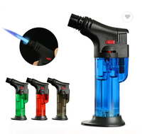 JIA XIN – torche à gaz pour barbecue de cuisine, vente en gros, grande couleur, flamme, Butane, Jet, gaz, coupe-vent, rechargeable, briquet