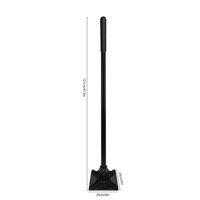 Compacteur de sol robuste pour jardin, 8 x 8 pouces, poignée antidérapante, pour le nivellement du sol, compacteur de sol durable, niveleur de sol