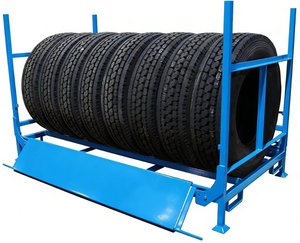 <span class=keywords><strong>TER</strong></span> Porte-pneus détachable empilable, structure en acier, économique, gain de place, structure simple, protection contre la corrosion pour <span class=keywords><strong>garage</strong></span> - Product Image 1
