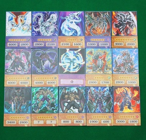 Nouvelle <span class=keywords><strong>carte</strong></span> de jeu DIY King of Fighters : Monstre de duel en papier - <span class=keywords><strong>Dragon</strong></span> blanc aux yeux verts, Sorcier noir 100 - Product Image 3