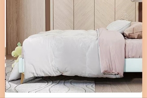 Cama Infantil Moderna Estilo Princesa, Tamaño Completo, Tapicería de Algodón, Diseño de Madera Cómodo para Niños y Niñas, Muebles de Dormitorio con Diseño del Zodiaco Libra - Product Image 5